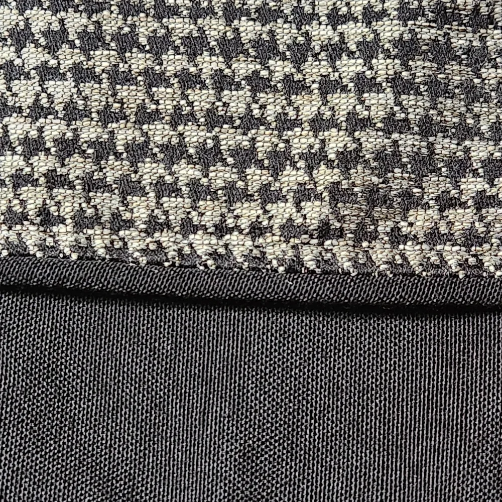 Croscill Oden Tailored Valance – Charcoal Houndstooth 72×20